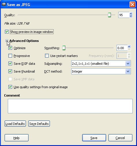 Using the GIMP v2.6