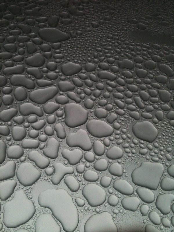 Water beading Col845, waxed 2 months ago