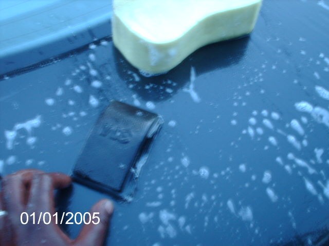 water sanding trunklid