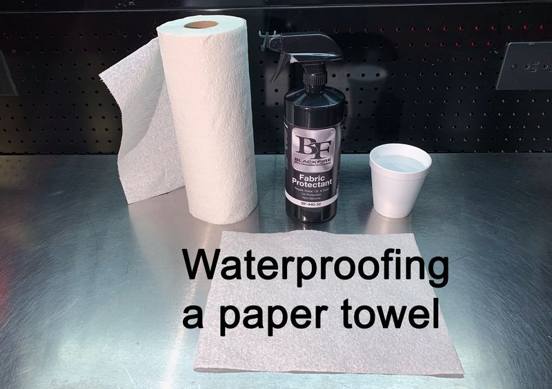 Waterproofing a Paper Towel Mike Phillips