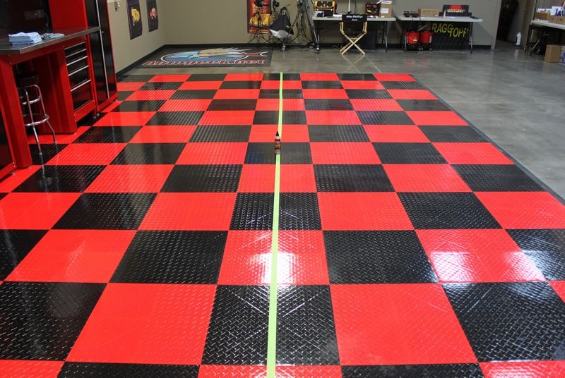 Waxing RaceDeck Tiles at Autogeek.net