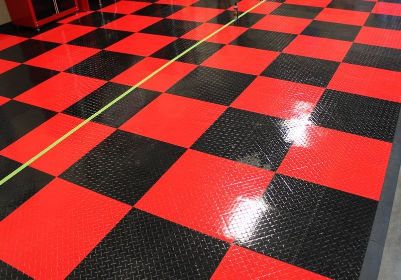 Waxing RaceDeck Tiles at Autogeek.net