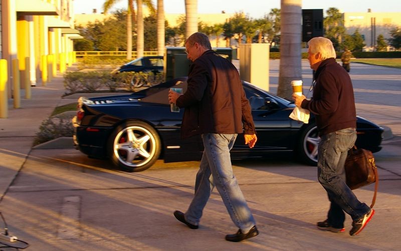 Wayne Carini at Autogeeks Cars and Coffee with Mike Phillips