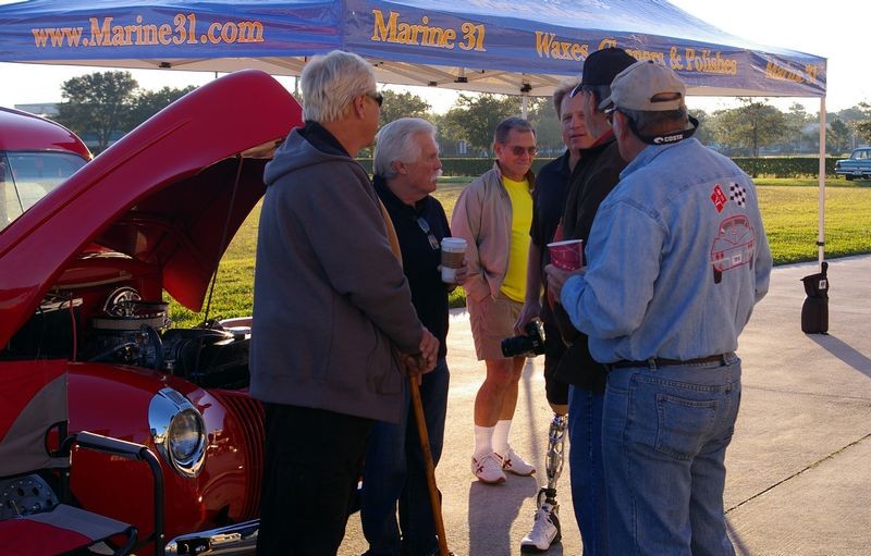 Wayne Carini at Autogeeks Cars and Coffee with Mike Phillips