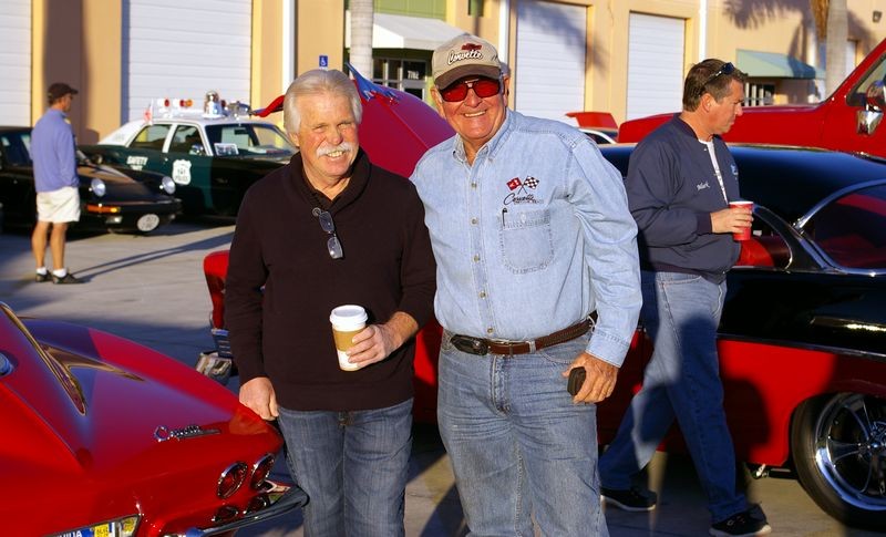 Wayne Carini at Autogeeks Cars and Coffee with Mike Phillips