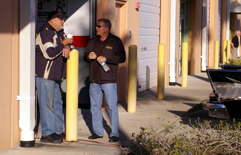 Wayne Carini at Autogeeks Cars and Coffee with Mike Phillips