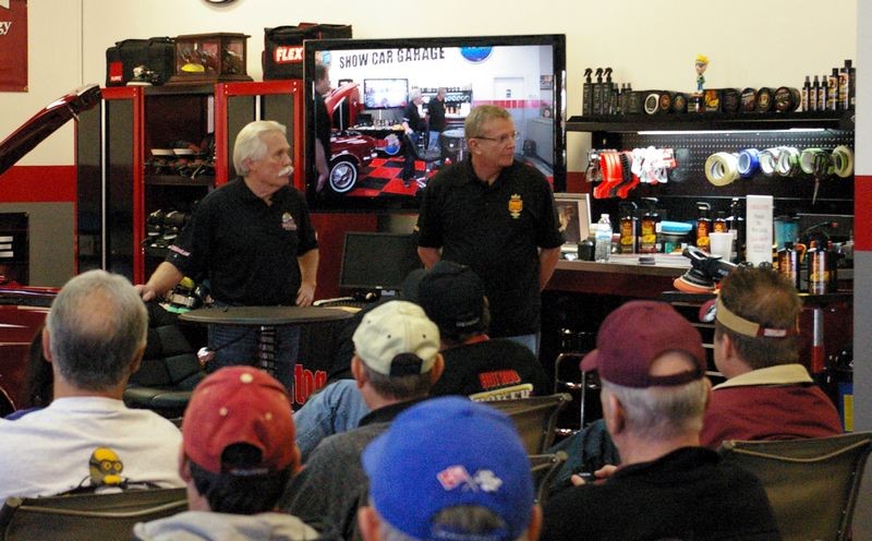 Wayne Carini at Autogeeks Cars and Coffee with Mike Phillips