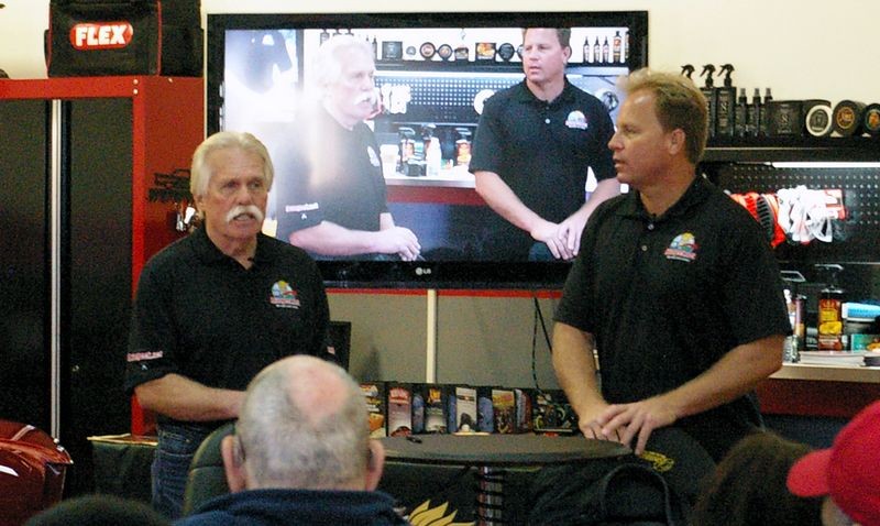 Wayne Carini at Autogeeks Cars and Coffee with Mike Phillips