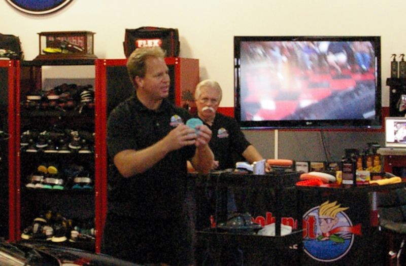 Wayne Carini at Autogeeks Cars and Coffee with Mike Phillips