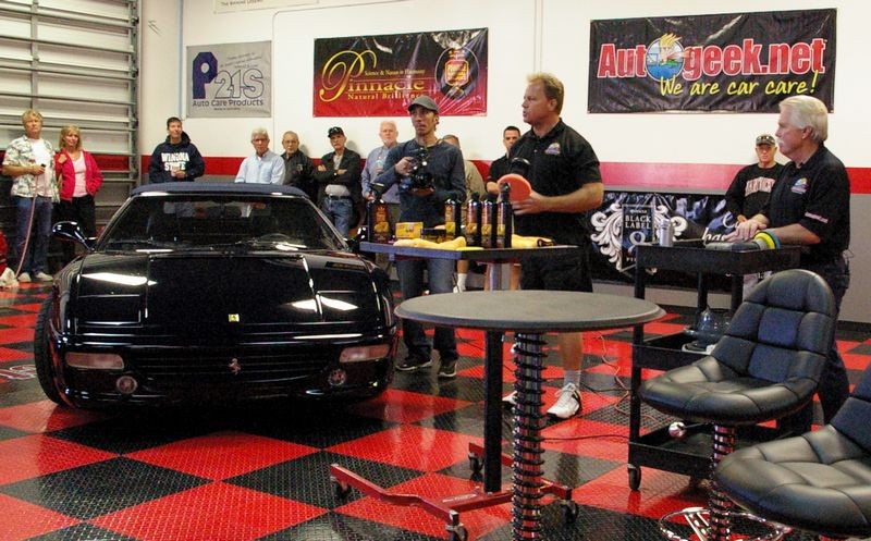 Wayne Carini at Autogeeks Cars and Coffee with Mike Phillips