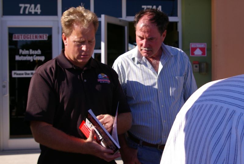 Wayne Carini at Autogeeks Cars and Coffee with Mike Phillips
