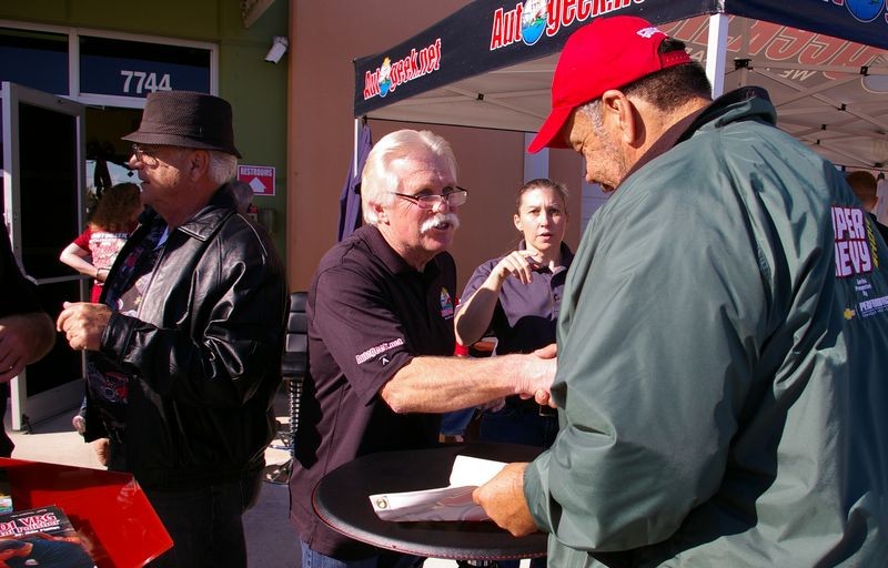 Wayne Carini at Autogeeks Cars and Coffee with Mike Phillips