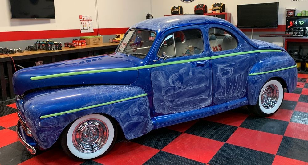 Wetsanding 1947 Ford Coupe Streetrod Mike Phillips