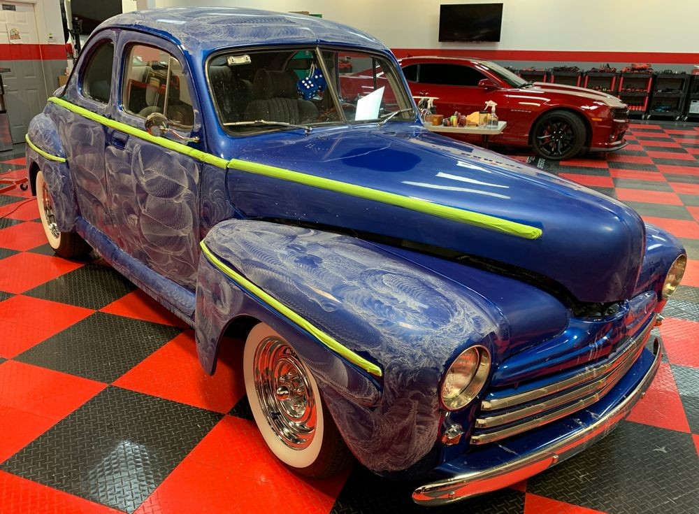 Wetsanding 1947 Ford Coupe Streetrod Mike Phillips
