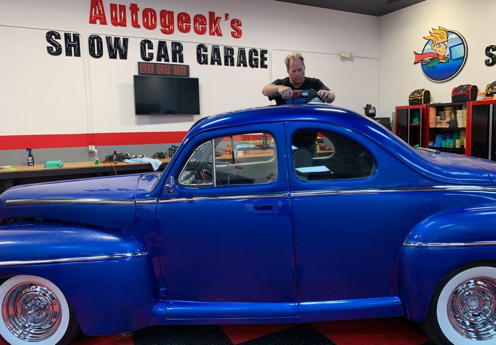 Wetsanding 1947 Ford Coupe Streetrod Mike Phillips