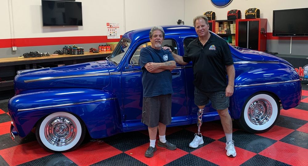 Wetsanding 1947 Ford Coupe Streetrod Mike Phillips