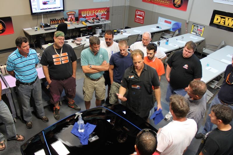 Wetsanding Rotary Buffer Classes at Autogeek.net with Mike Phillips