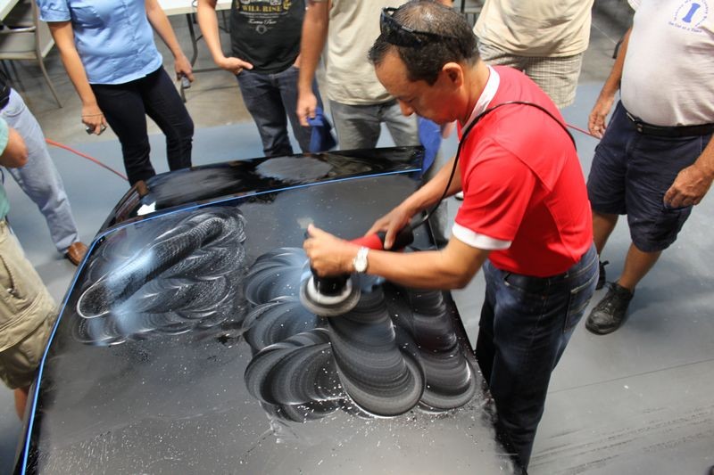 Wetsanding Rotary Buffer Classes at Autogeek.net with Mike Phillips