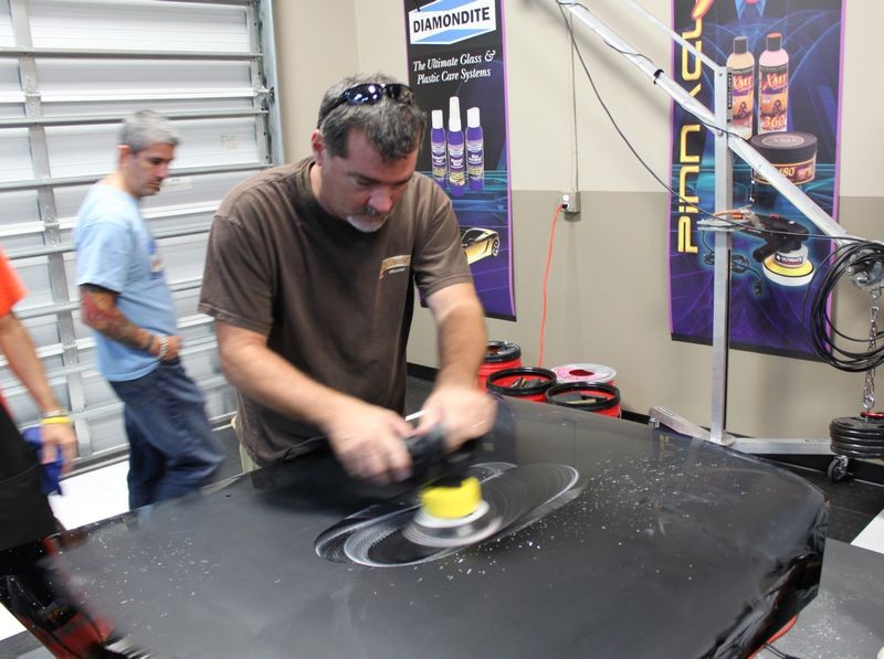 Wetsanding Rotary Buffer Classes at Autogeek.net with Mike Phillips