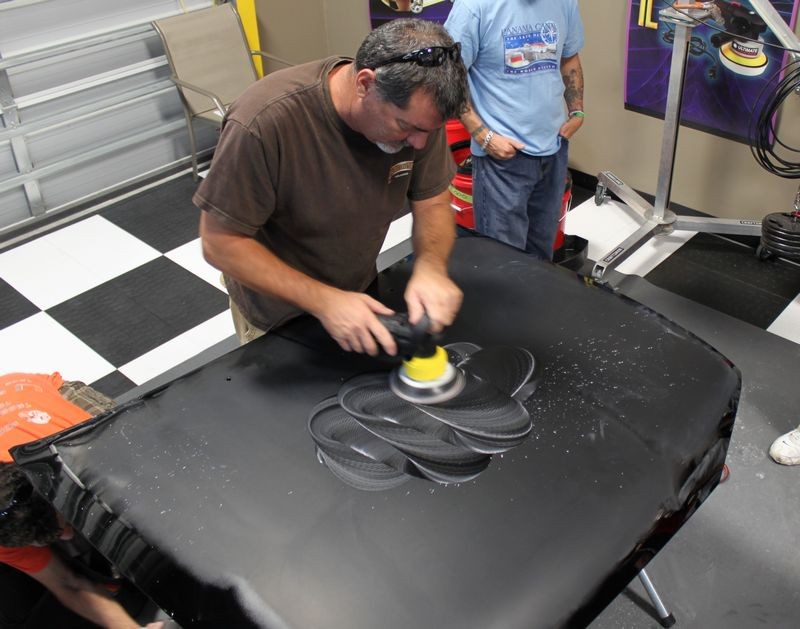 Wetsanding Rotary Buffer Classes at Autogeek.net with Mike Phillips