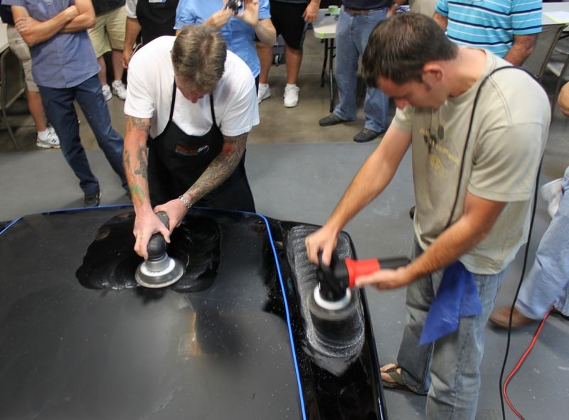 Wetsanding Rotary Buffer Classes at Autogeek.net with Mike Phillips