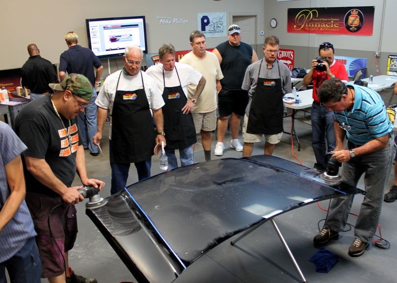 Wetsanding Rotary Buffer Classes at Autogeek.net with Mike Phillips