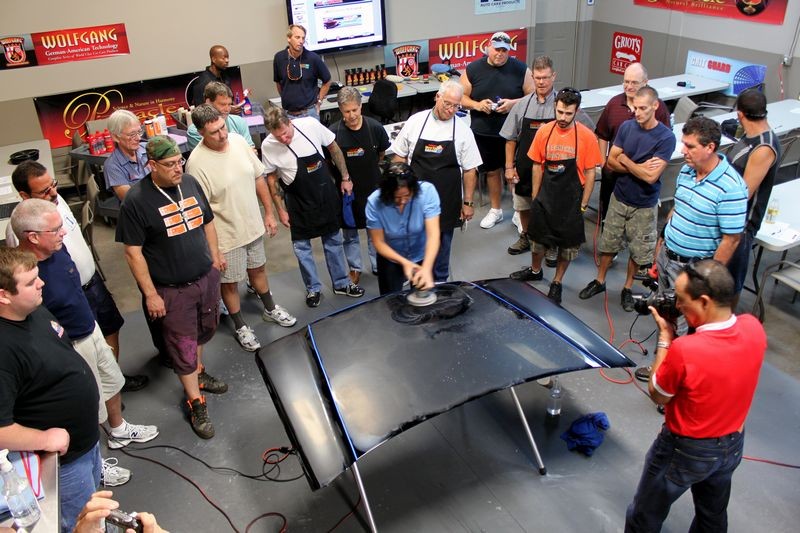 Wetsanding Rotary Buffer Classes at Autogeek.net with Mike Phillips