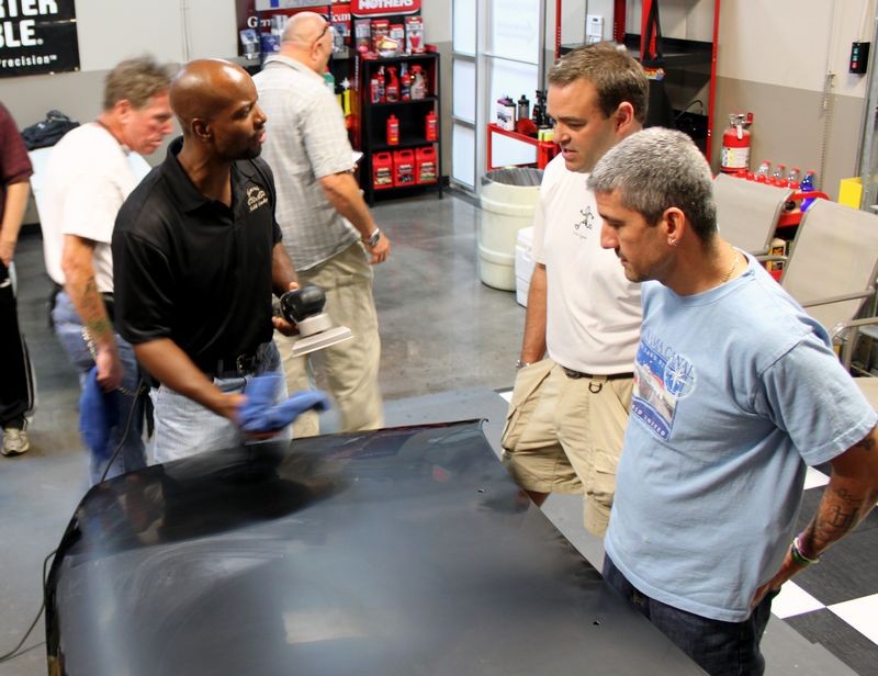 Wetsanding Rotary Buffer Classes at Autogeek.net with Mike Phillips