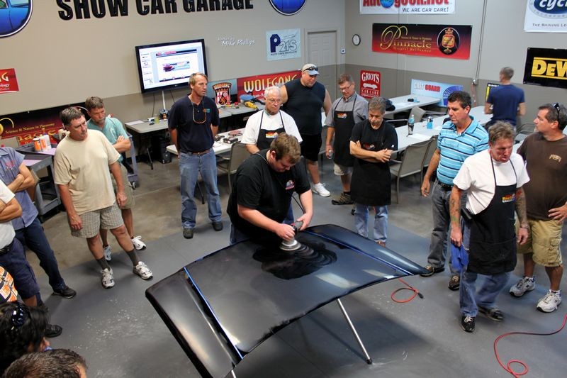 Wetsanding Rotary Buffer Classes at Autogeek.net with Mike Phillips