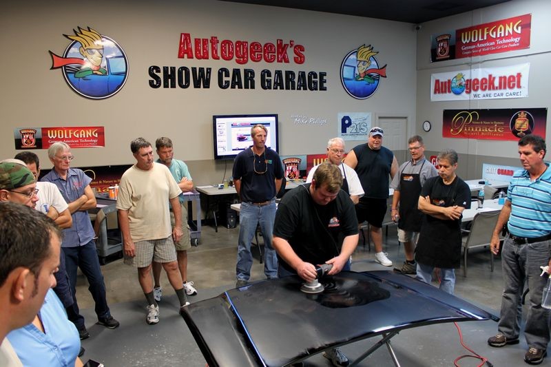 Wetsanding Rotary Buffer Classes at Autogeek.net with Mike Phillips