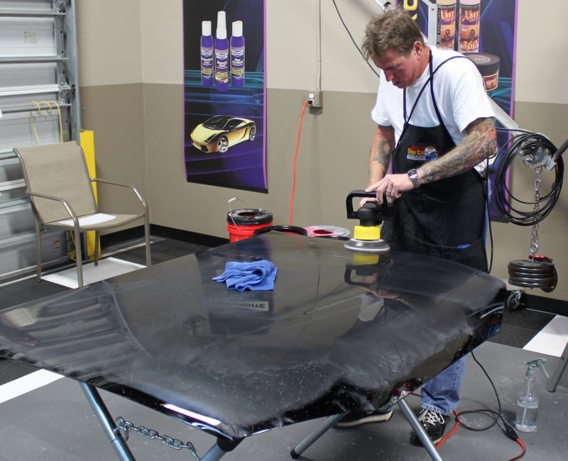 Wetsanding Rotary Buffer Classes at Autogeek.net with Mike Phillips
