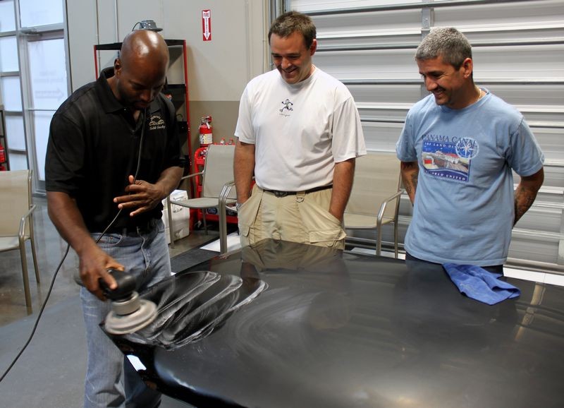 Wetsanding Rotary Buffer Classes at Autogeek.net with Mike Phillips