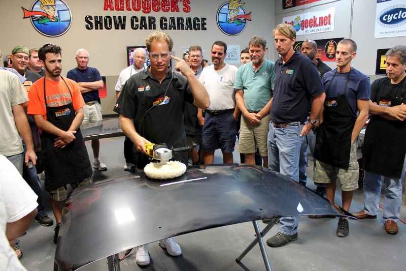 Wetsanding Rotary Buffer Classes at Autogeek.net with Mike Phillips