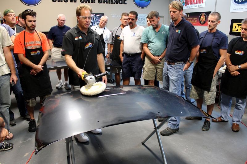 Wetsanding Rotary Buffer Classes at Autogeek.net with Mike Phillips