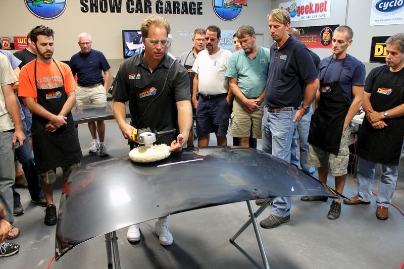 Wetsanding Rotary Buffer Classes at Autogeek.net with Mike Phillips