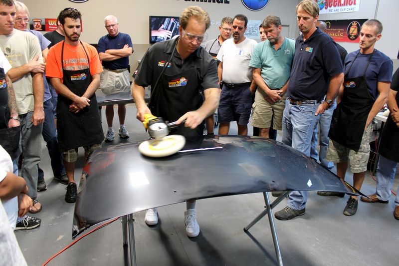 Wetsanding Rotary Buffer Classes at Autogeek.net with Mike Phillips