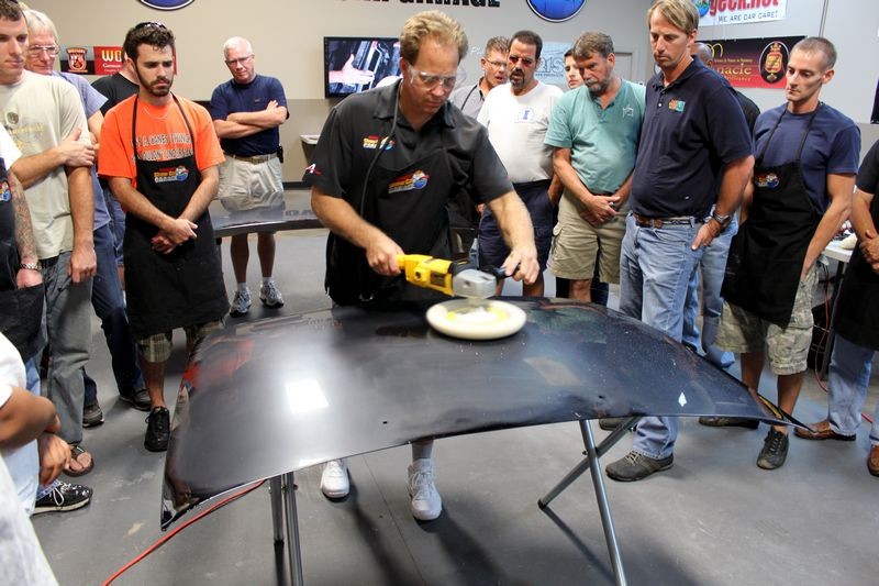 Wetsanding Rotary Buffer Classes at Autogeek.net with Mike Phillips