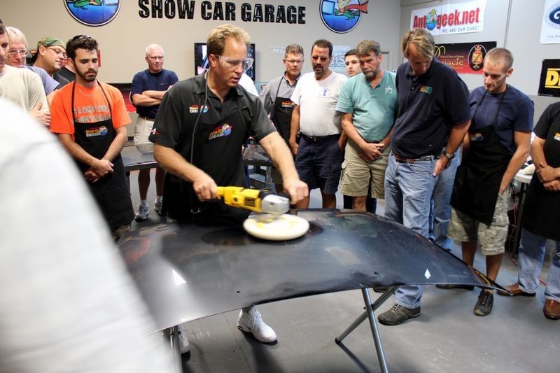 Wetsanding Rotary Buffer Classes at Autogeek.net with Mike Phillips