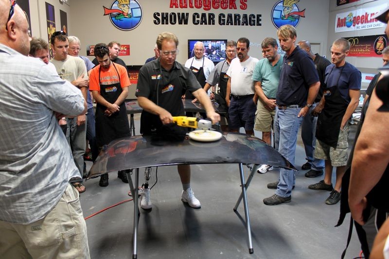 Wetsanding Rotary Buffer Classes at Autogeek.net with Mike Phillips