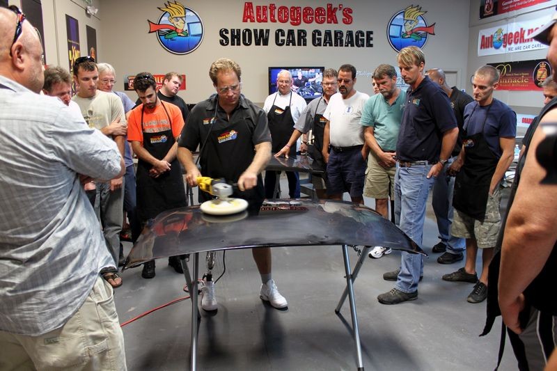 Wetsanding Rotary Buffer Classes at Autogeek.net with Mike Phillips