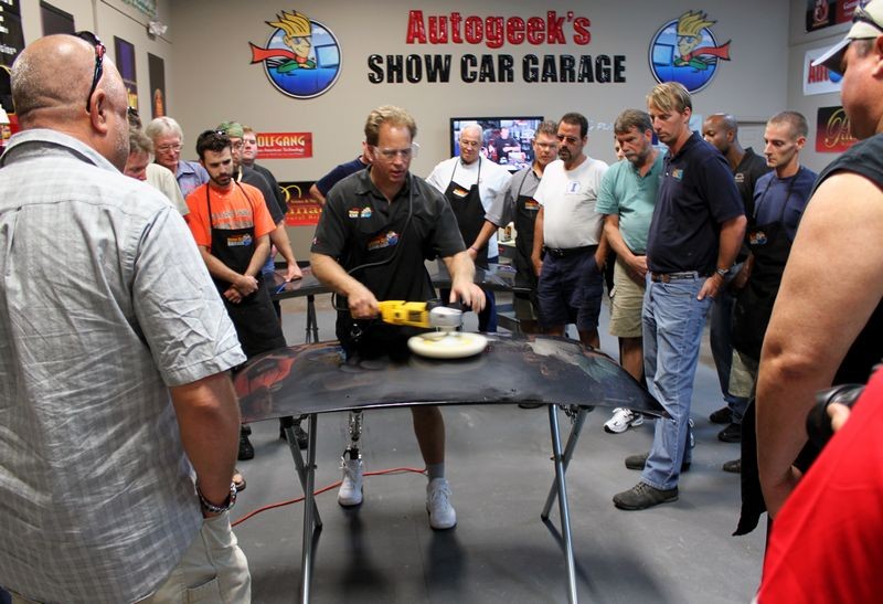 Wetsanding Rotary Buffer Classes at Autogeek.net with Mike Phillips