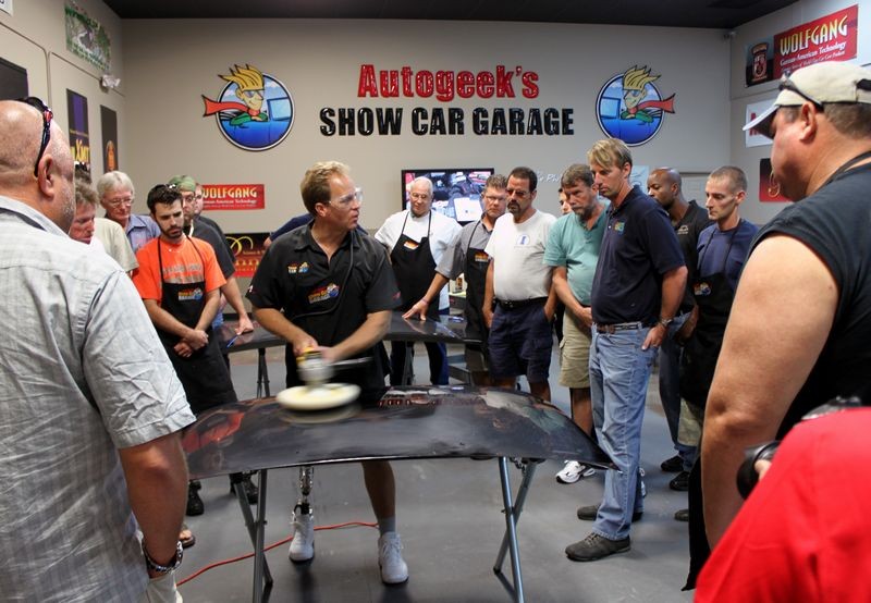Wetsanding Rotary Buffer Classes at Autogeek.net with Mike Phillips