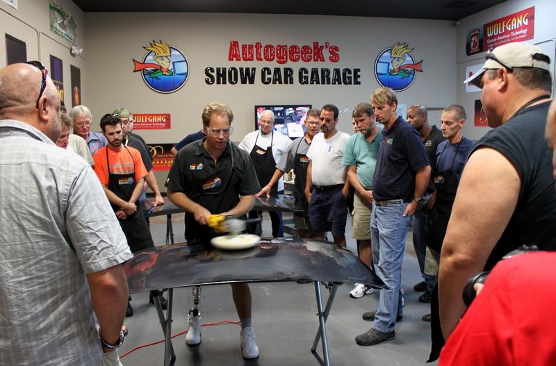 Wetsanding Rotary Buffer Classes at Autogeek.net with Mike Phillips