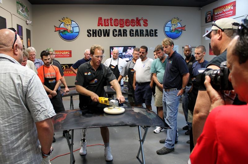 Wetsanding Rotary Buffer Classes at Autogeek.net with Mike Phillips
