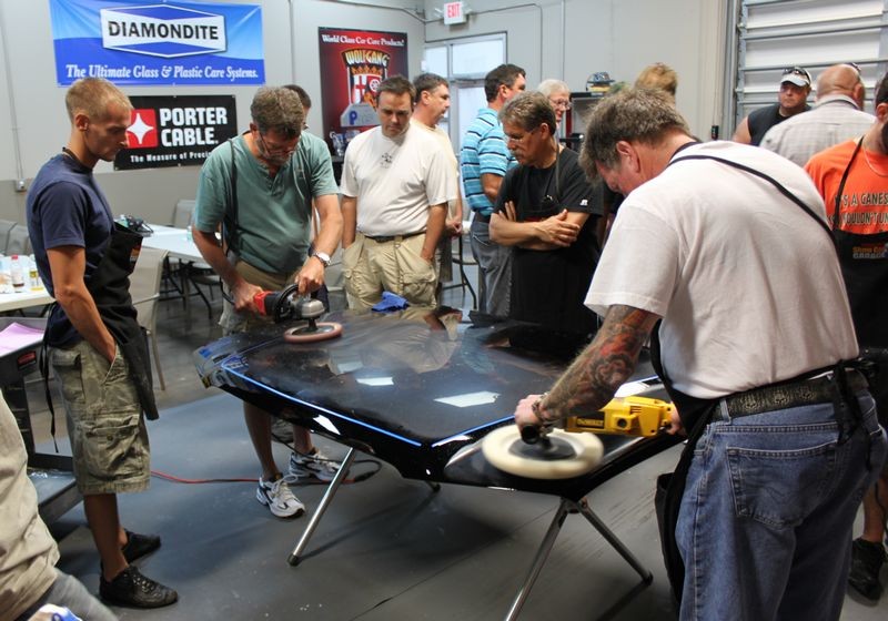 Wetsanding Rotary Buffer Classes at Autogeek.net with Mike Phillips