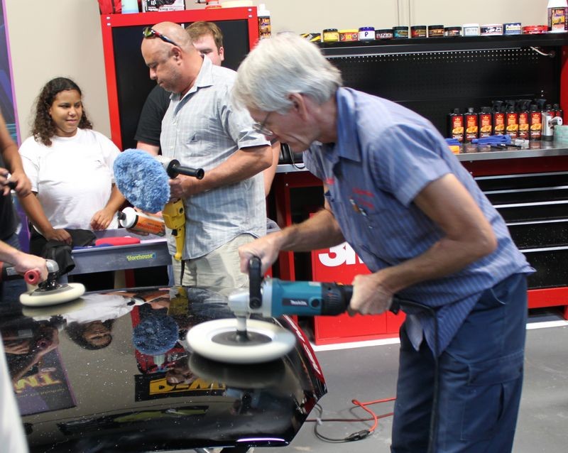 Wetsanding Rotary Buffer Classes at Autogeek.net with Mike Phillips