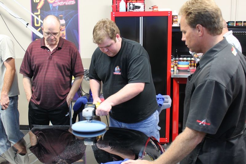 Wetsanding Rotary Buffer Classes at Autogeek.net with Mike Phillips