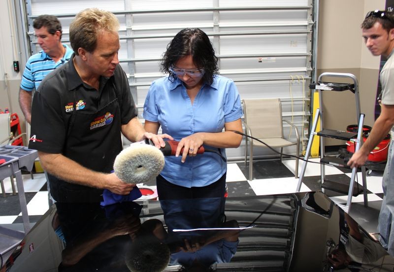 Wetsanding Rotary Buffer Classes at Autogeek.net with Mike Phillips