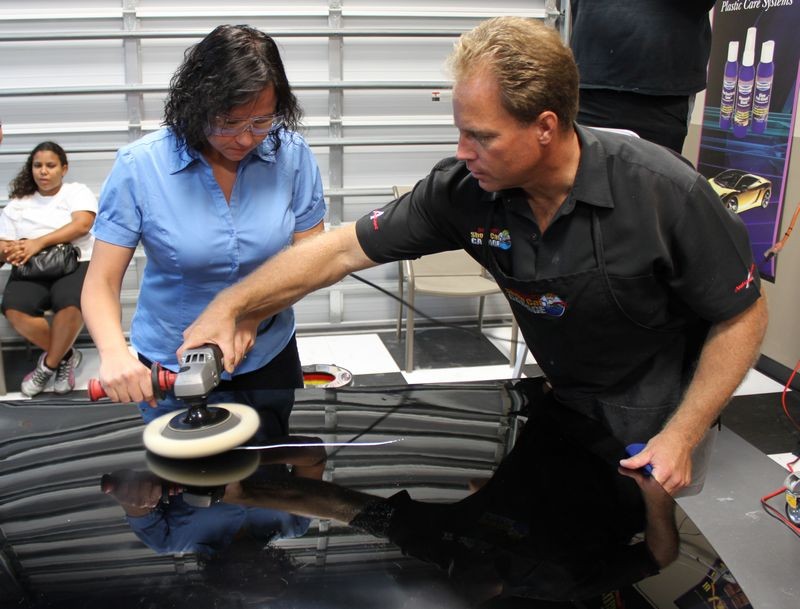 Wetsanding Rotary Buffer Classes at Autogeek.net with Mike Phillips