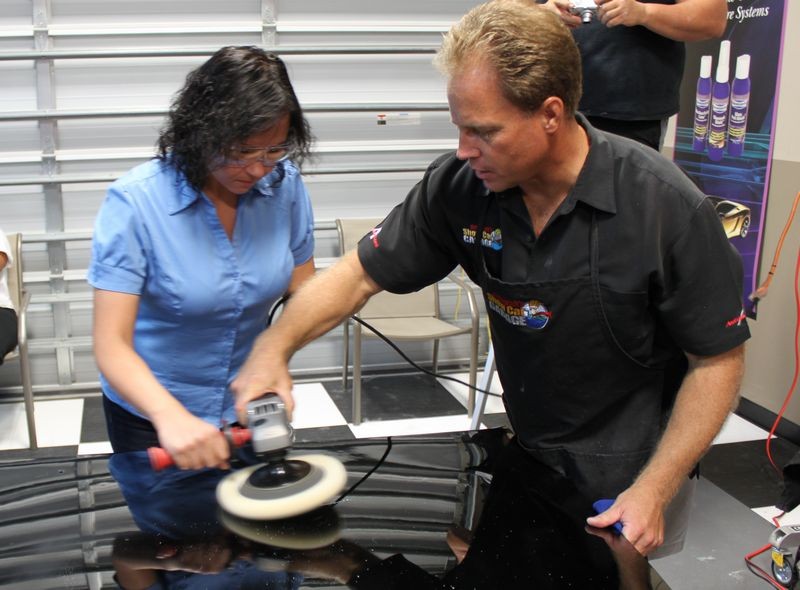 Wetsanding Rotary Buffer Classes at Autogeek.net with Mike Phillips